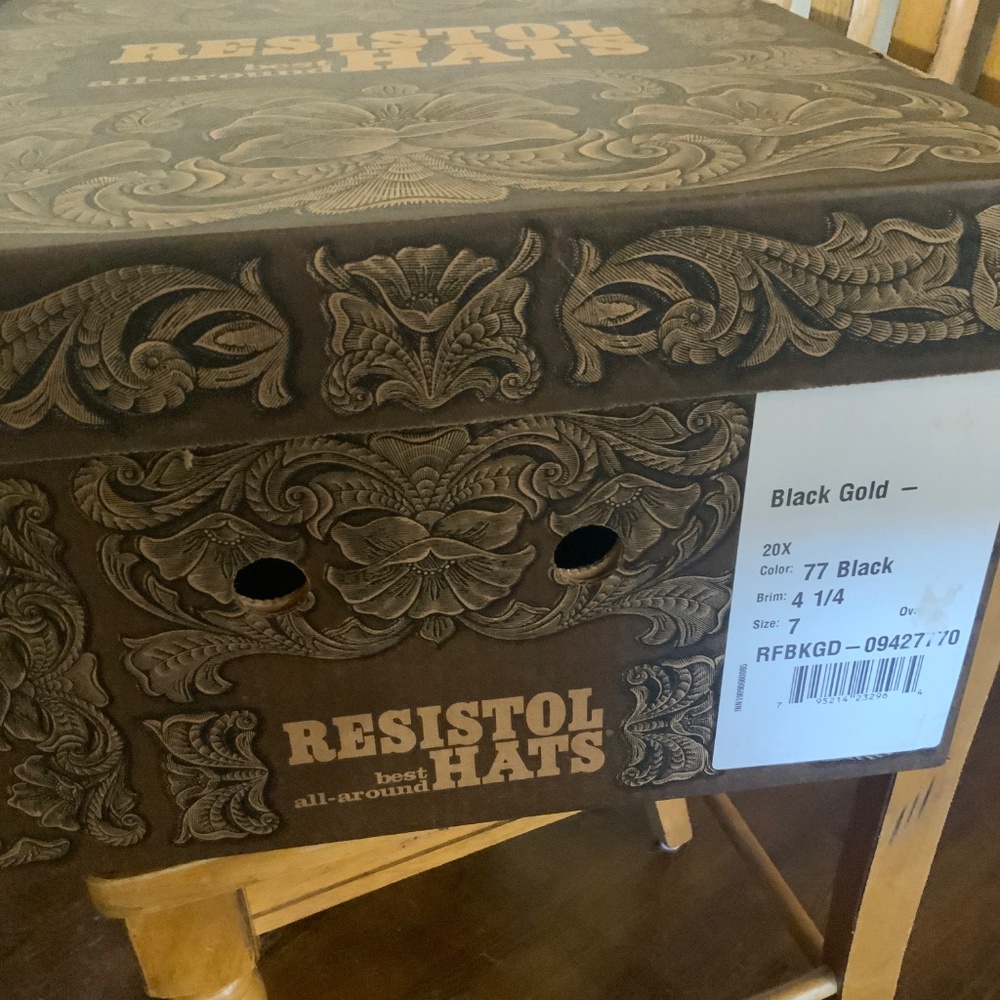 Resistol Black Gold 20X size 7 Brand new! - Picture 4 of 4